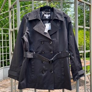 NWT NY&Co Short Trench Jacket - Size XL